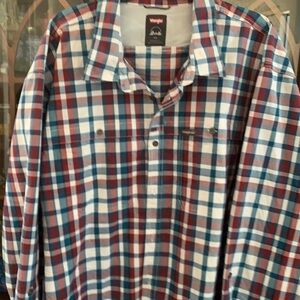 Wrangler plaid shirt like new size 4xl pockets